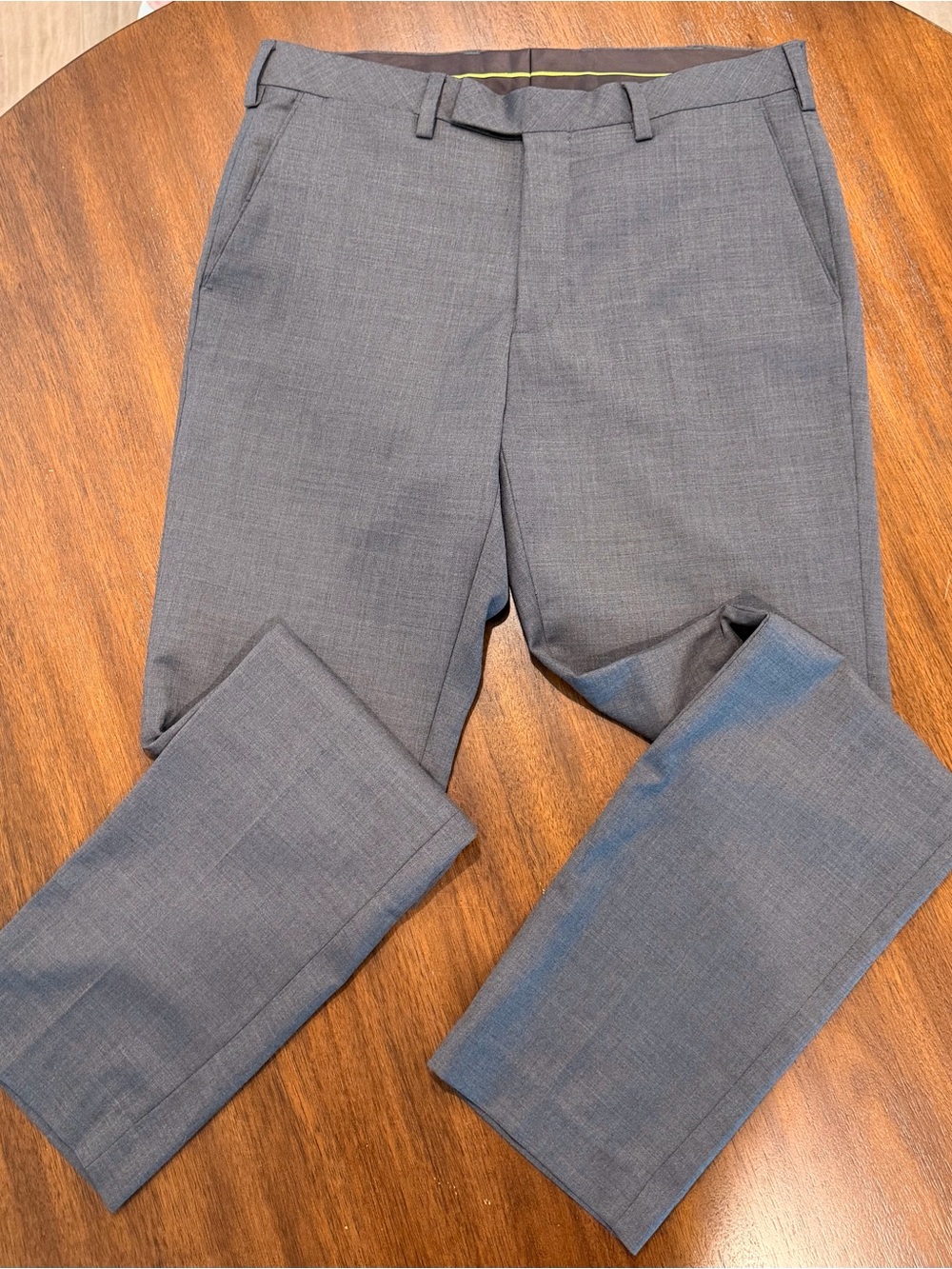 Louis Raphael Luxe Slim Fit Wool-Blend Dress Pants 33x32 Gray